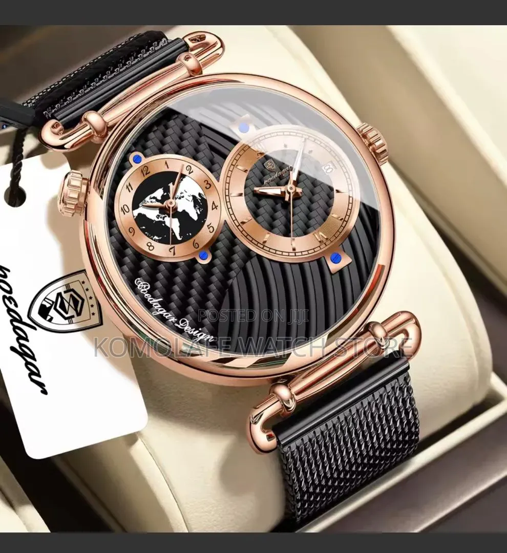 Poedagar Luxury Net Strap Watch