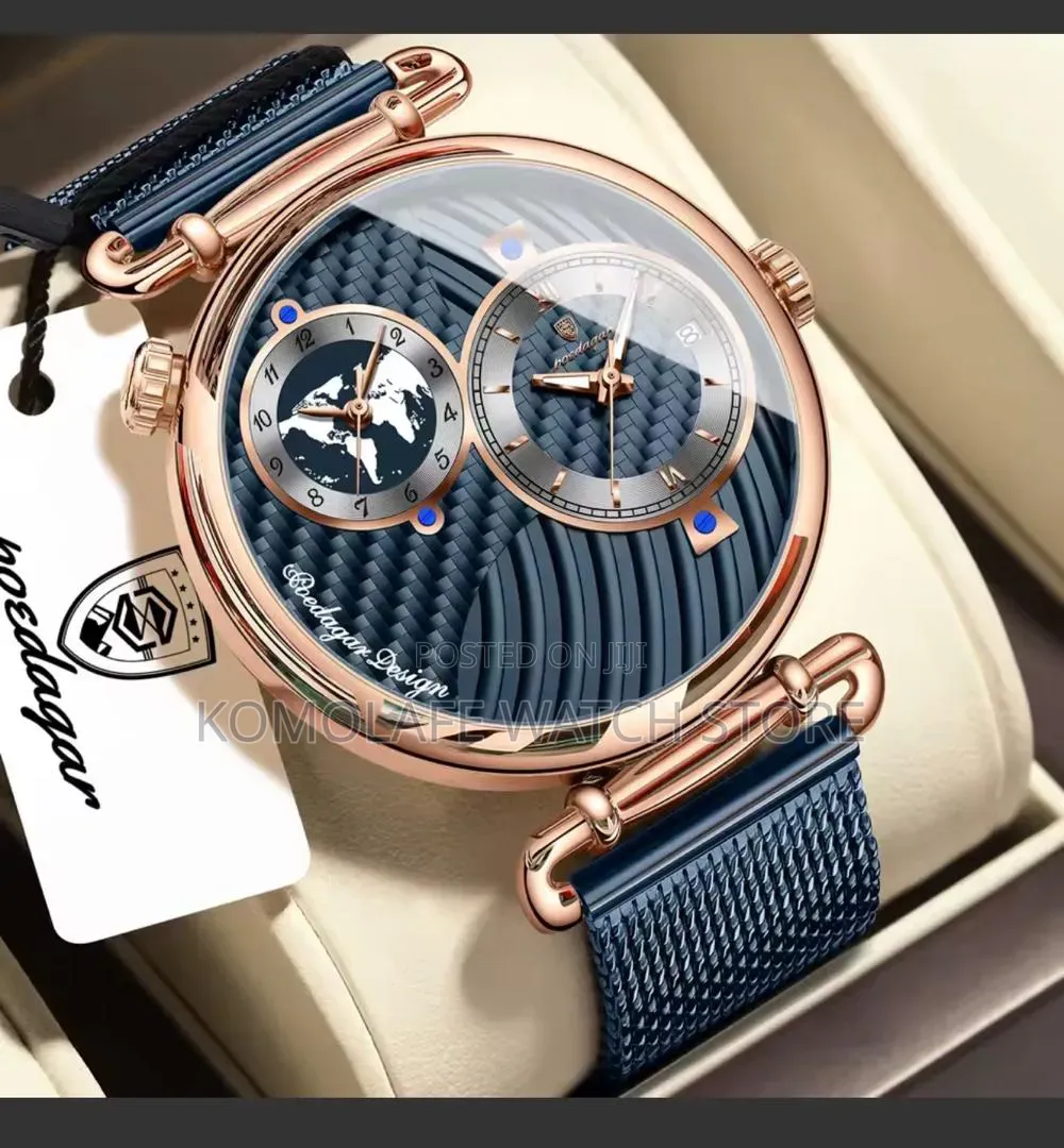 Poedagar Luxury Net Strap Watch