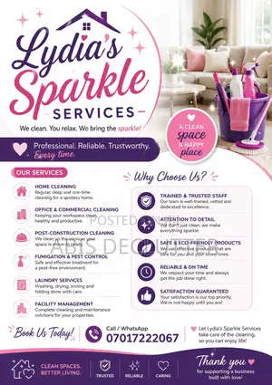Professional Home Office Cleaning Services | Lydia’S Sparkle Ser