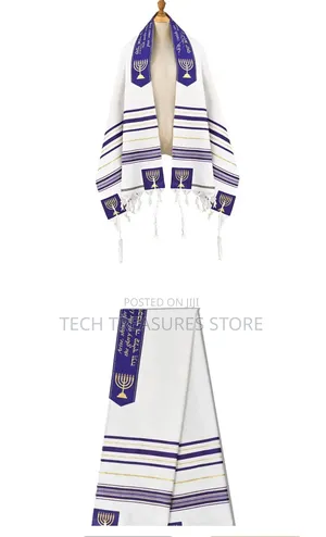 Fast Dispatch Israeli Polyester Prayer Shawl Jewish Messianic Talit