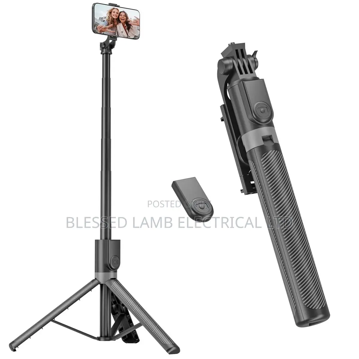 C12 Extendable Selfie Stick Tripod 215cm