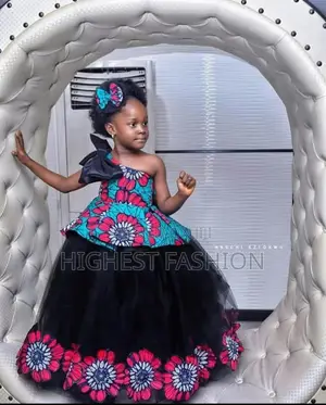 African Print Ball Gown