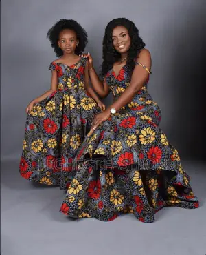 African Print Girl's Dress: Handmade Pageant Outfit