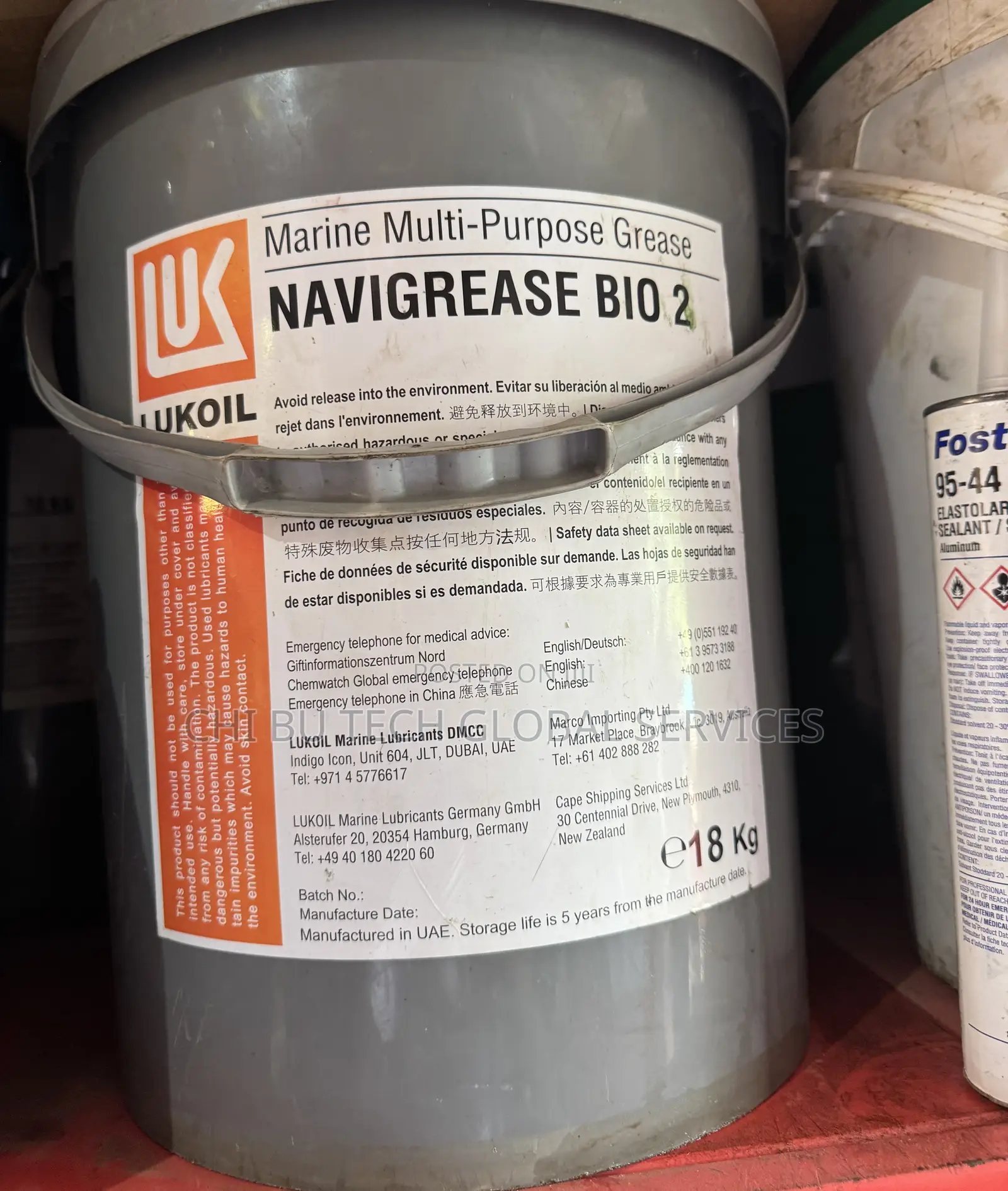 18kg Container Of Lukoil Navigrease Bio 2