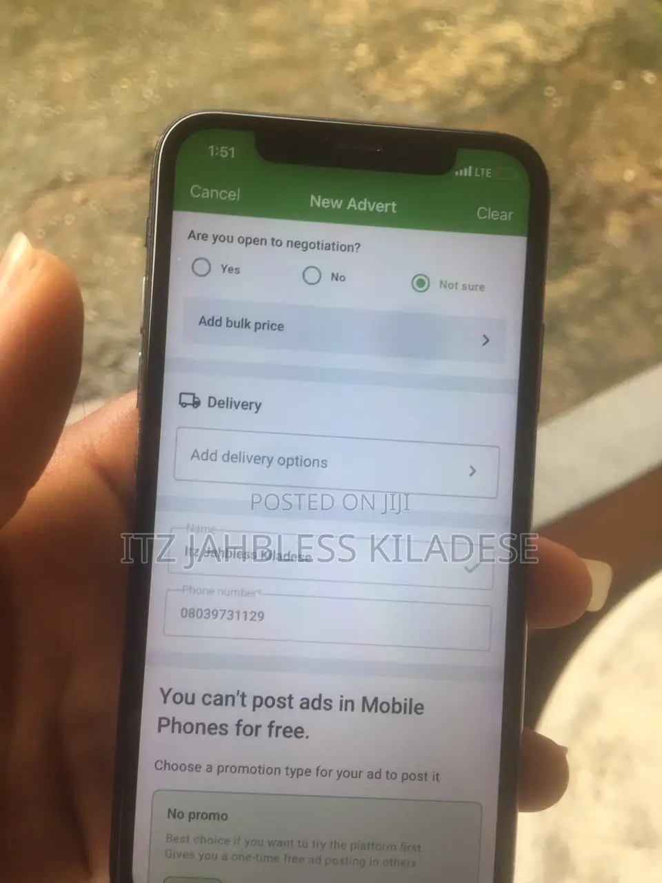 Apple iPhone X 64 GB Black