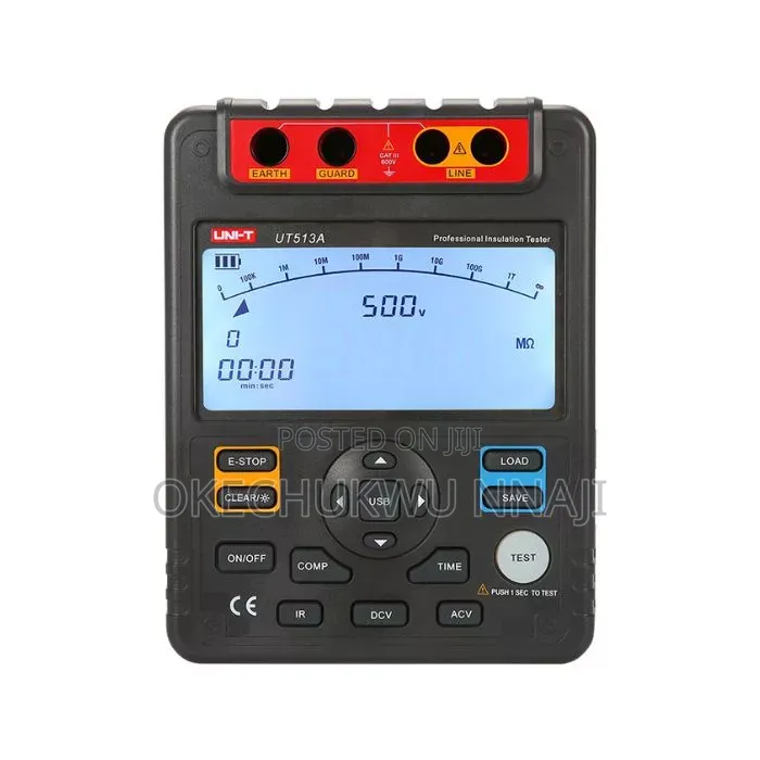 1/11
Uni-T Ut513a Insulation Resistance Tester 5kv, Usb Interface