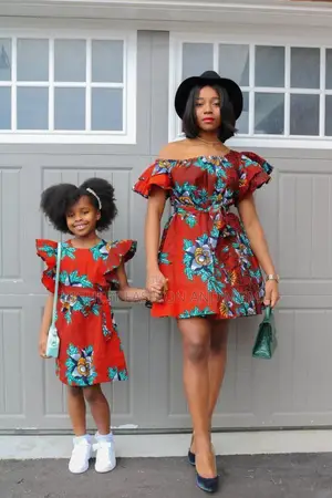 African Print Gown for Mother and Child
