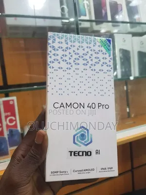 New Tecno Camon 40 Pro 5G 256 GB Black