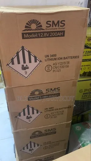 SMS 2.5kwh 200ah 12v Lithium Ion Solar Batteries Available in Stock.