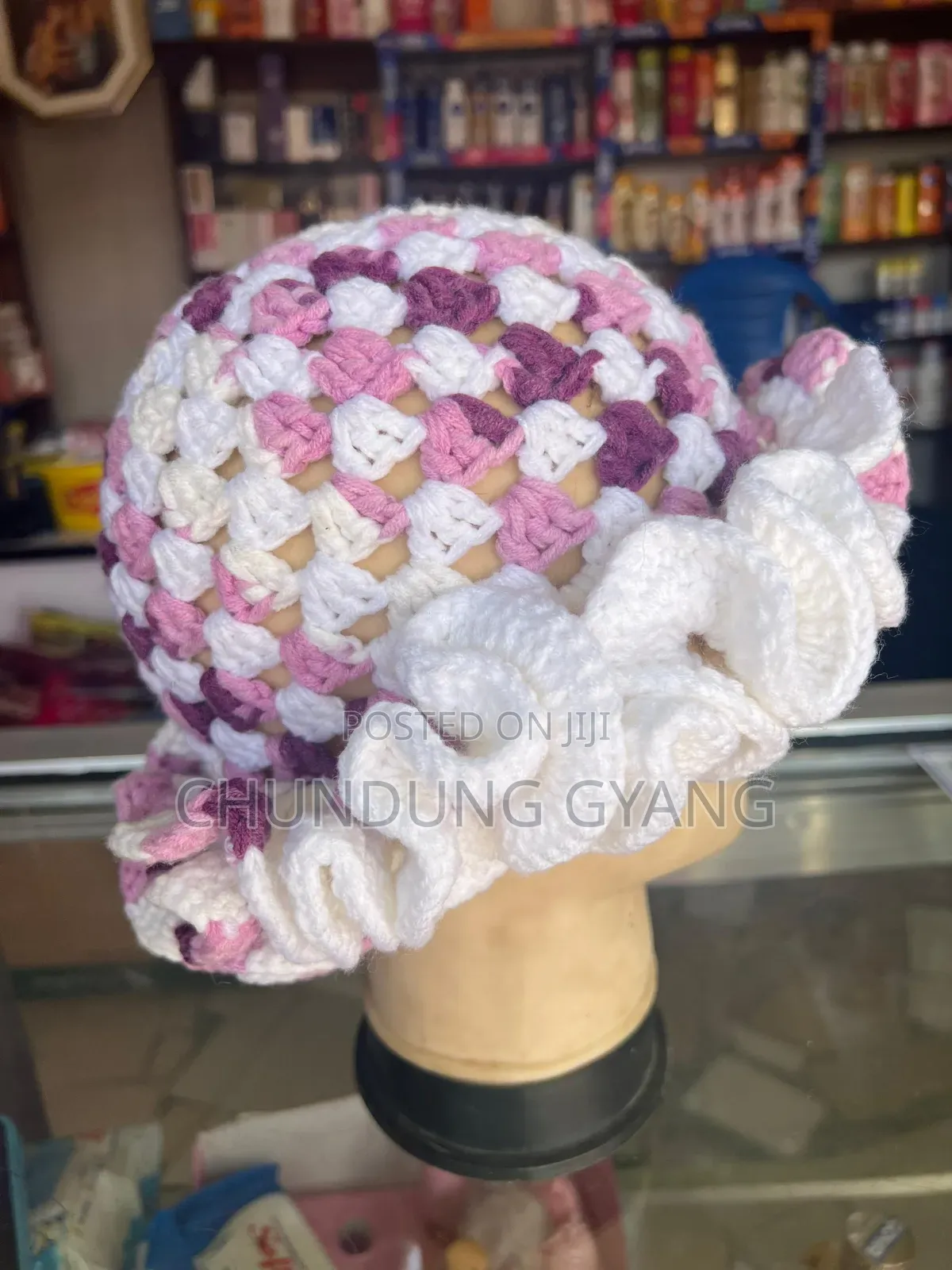 Handmade Crochet Ruffle Hats