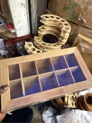 Multipurpose Wooden Tea and Coffee Box Storage 10 Holes
