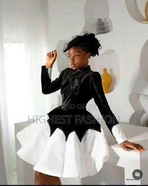 Black and White Ball Dress