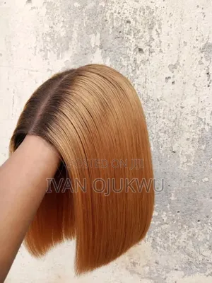 Human Hair Blend Wig