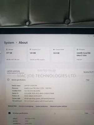 Laptop Microsoft Surface Laptop 6 32GB Intel Core Ultra 5 SSD 512GB