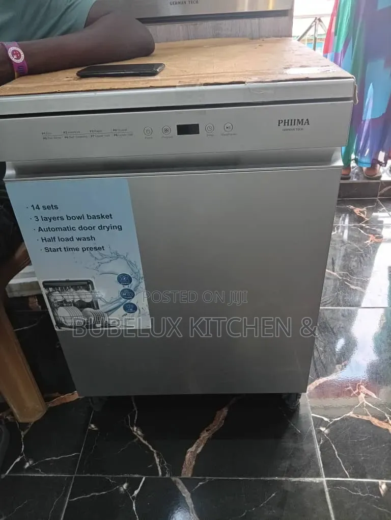 Phiima 14 Sets Freestanding Dishwasher 3-Layer Basket
