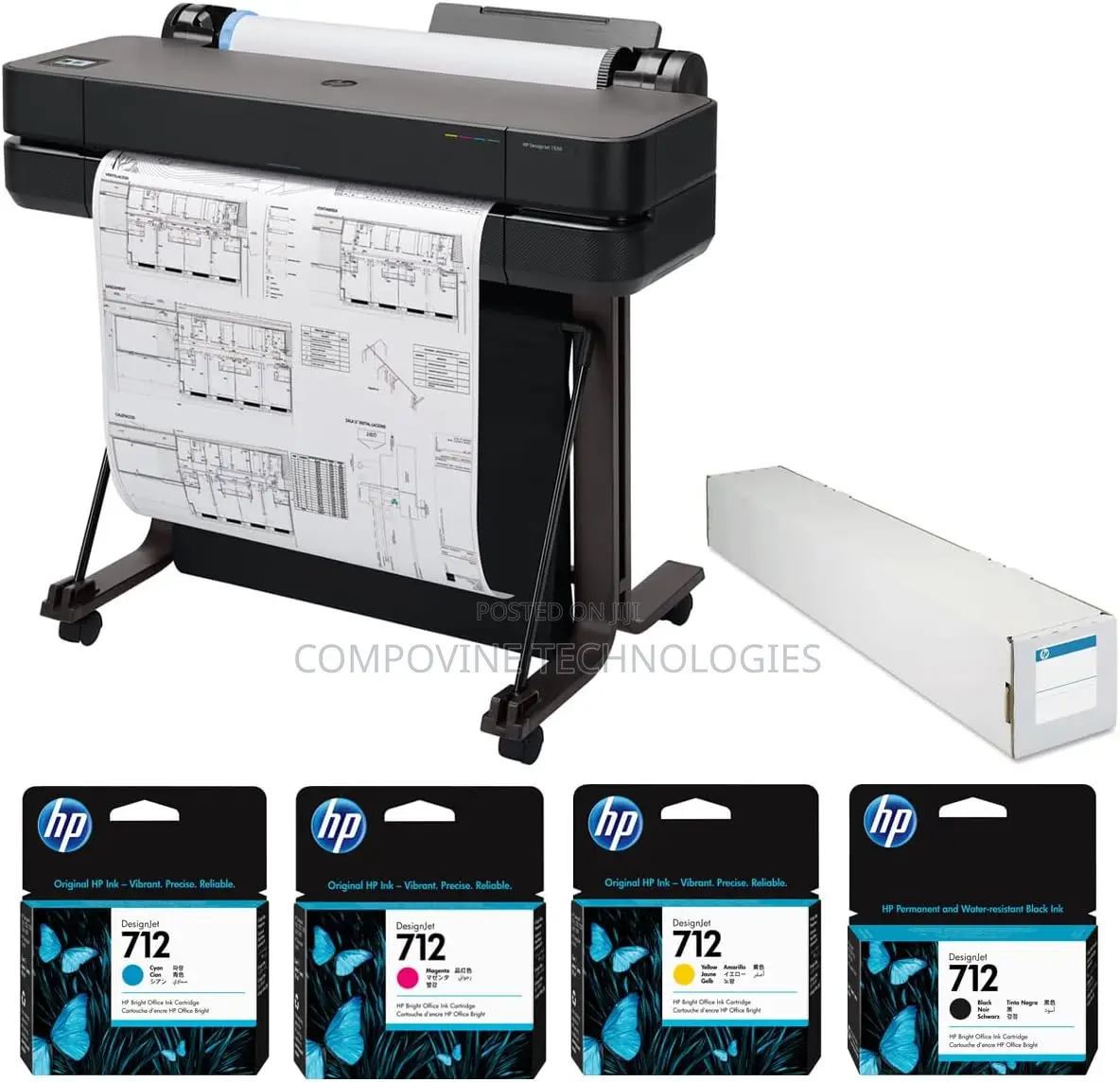 Hp Designjet T630 24-Inch Plotter | Wide-Format Printer