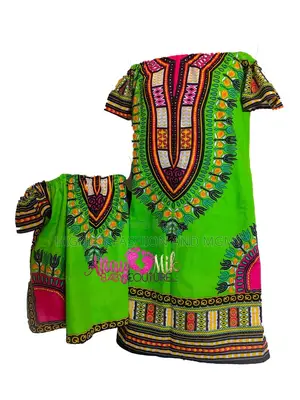 Mom and Daughter African Shirt Set.