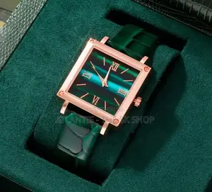 Emeraldglam Duo  Each 
Square Gold Watch