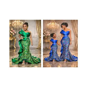 Mummy and Me Asoebi Style Couture Dress