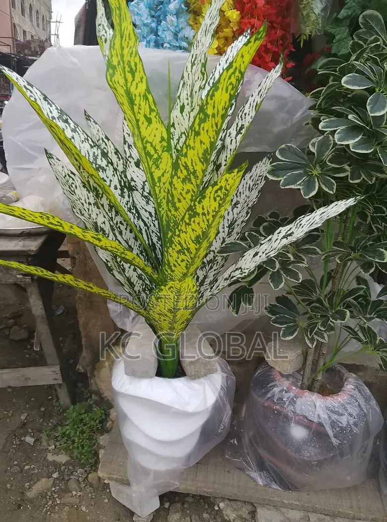 Artificial Flower Plant and Vase Available