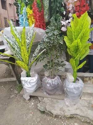 Artificial Flower Plant and Vase Available