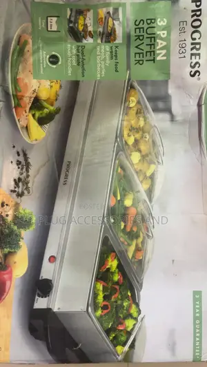 3 Pan Food Server and Hotplate
