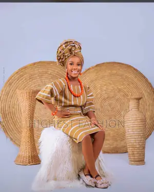 African Traditional Female Aso Oke