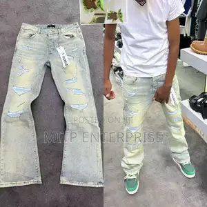 Premium Quality Purple Men Boot Cut Jeans