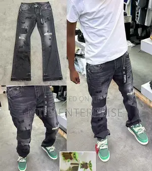 Premium Quality Purple Men Boot Cut Jeans
