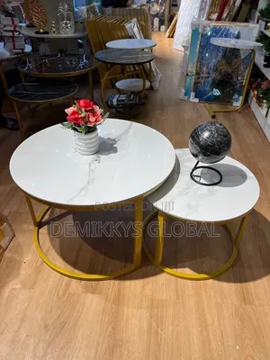 Real Marble Top Centre Table 2 in 1