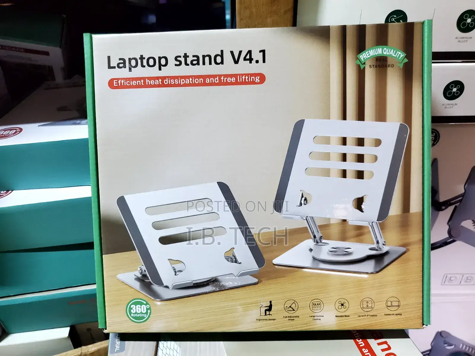 360° Rotatable Full Adjustable Angle Laptop Stand V4.1