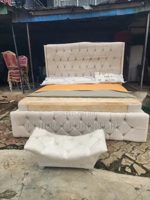 5ft 6by6 Bed Stand With Its Footrest.