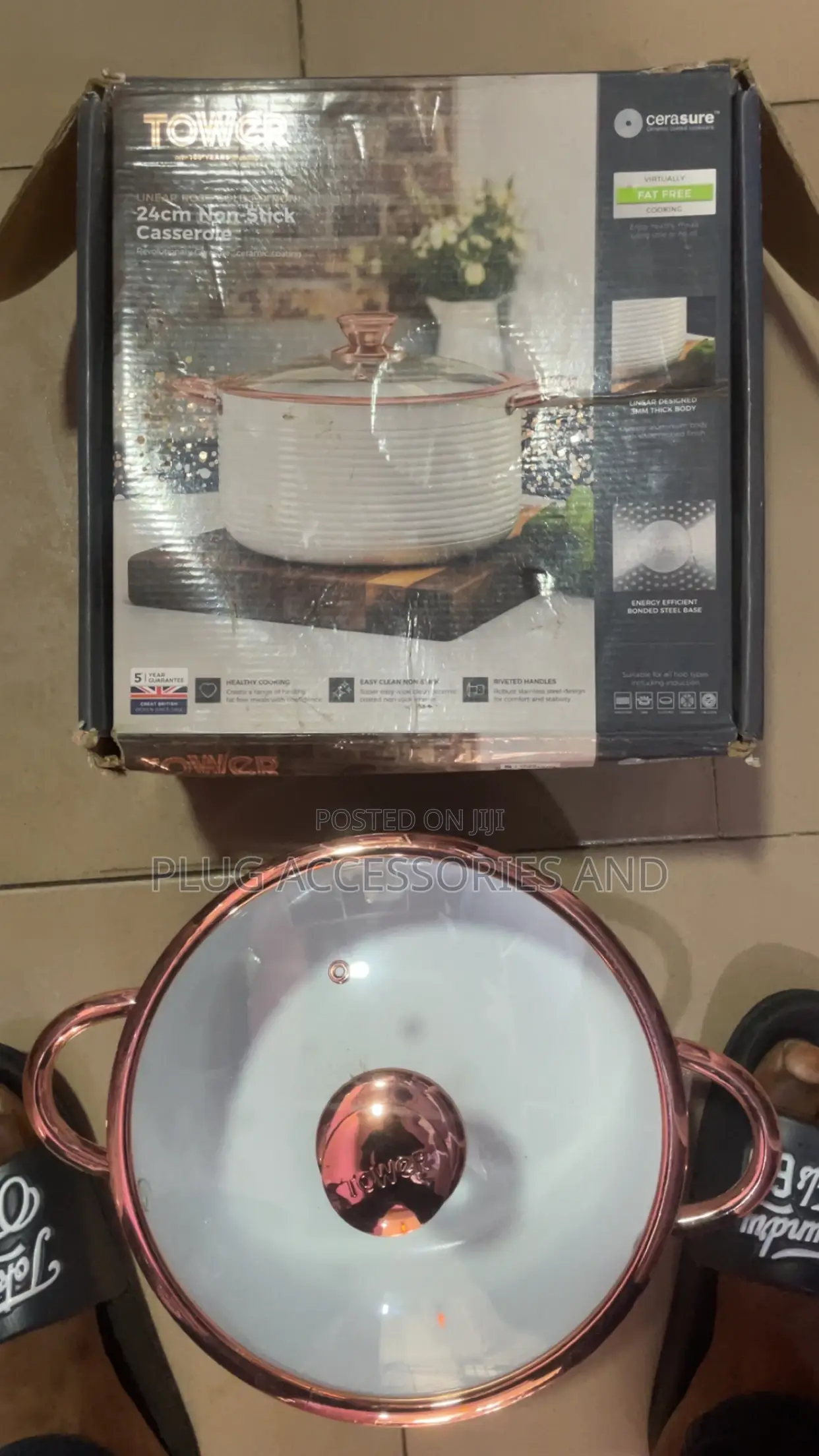 Rose Gold Ceramic Pot