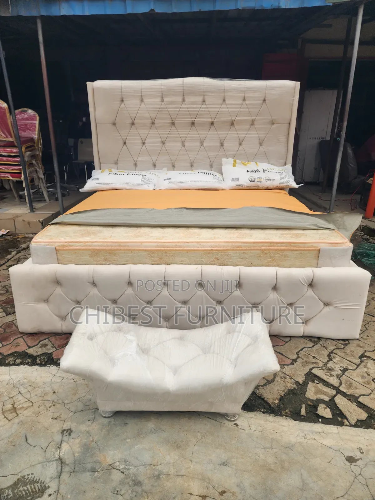 Luxury 6by6 Bed Stand With Footrest