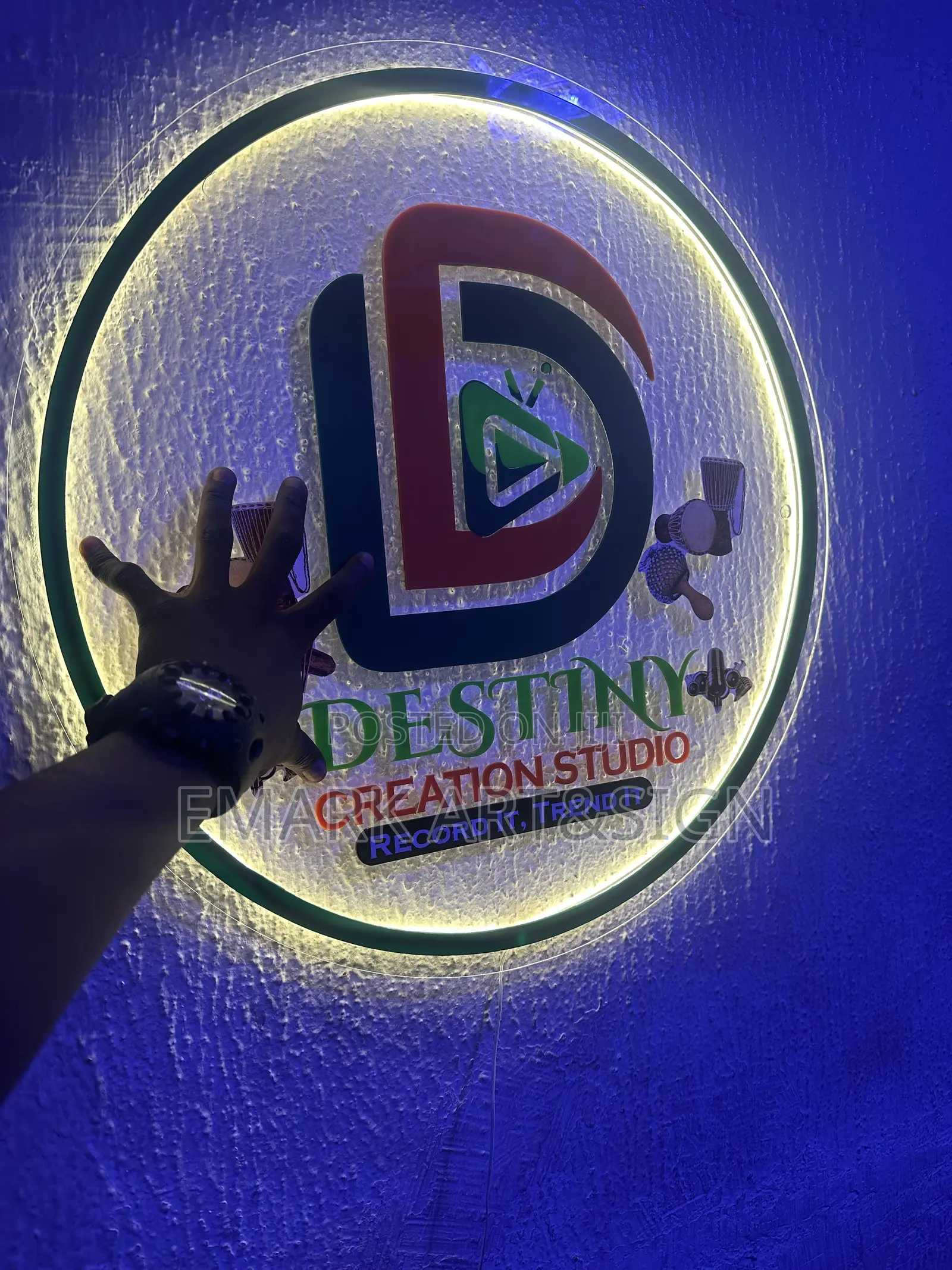 Round Indoor Sign