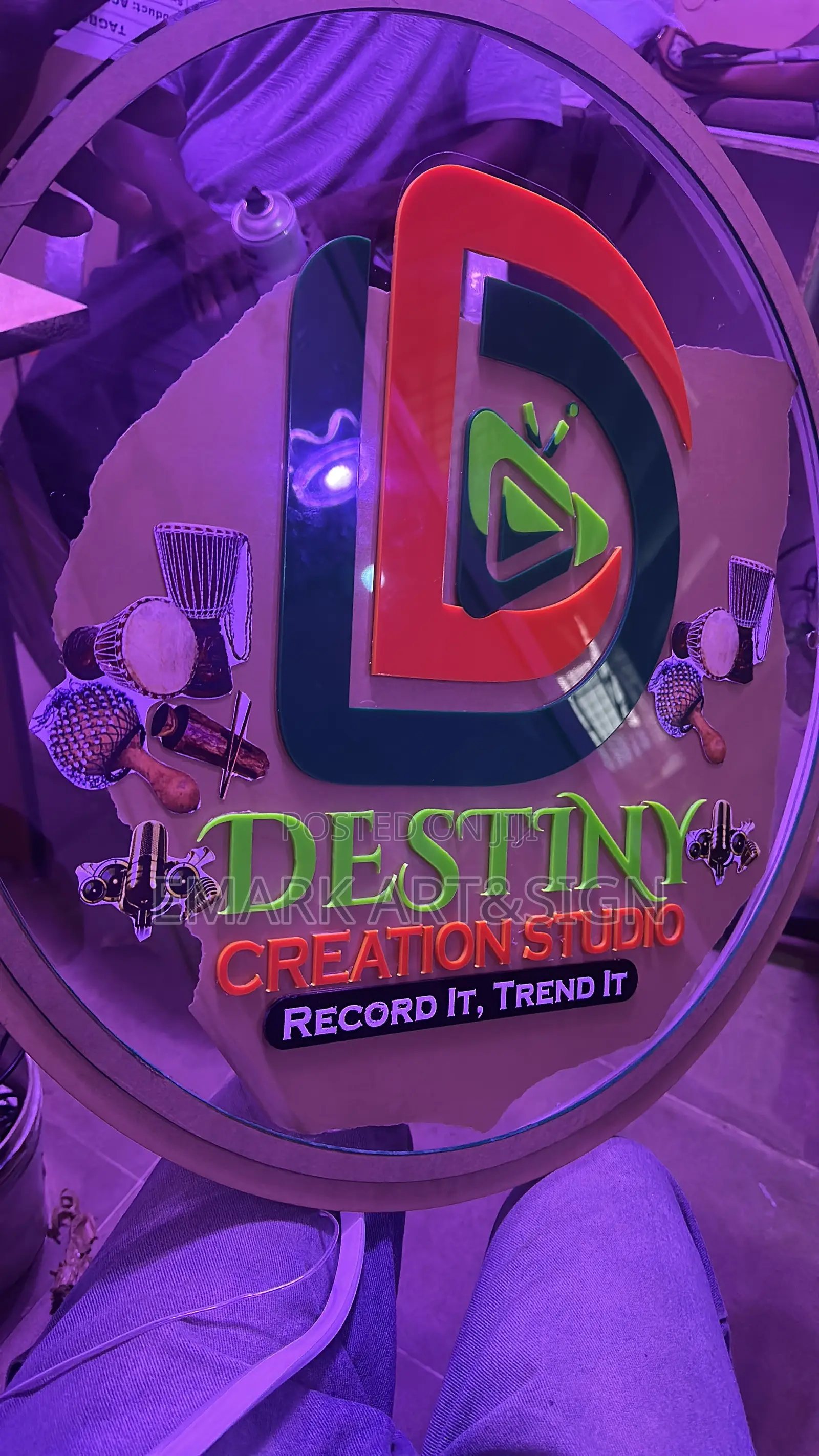 Round Indoor Sign