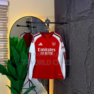 Original Top Quality Arsenal Official 26/27 Home Long Sleeves Jersey