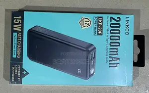 Linkco 20000mah 15w Powerbank Fast Charging Type C In Out Torch