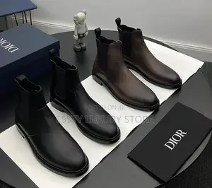 Christian Dior Quality Luxury Men Calf Skin Premium Leather Boot