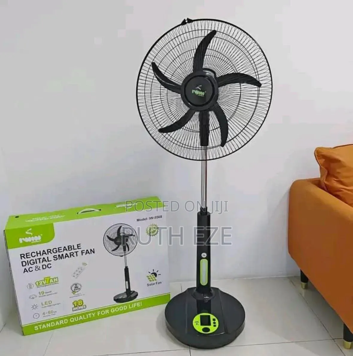Rechargeable Digital Smart Fan
