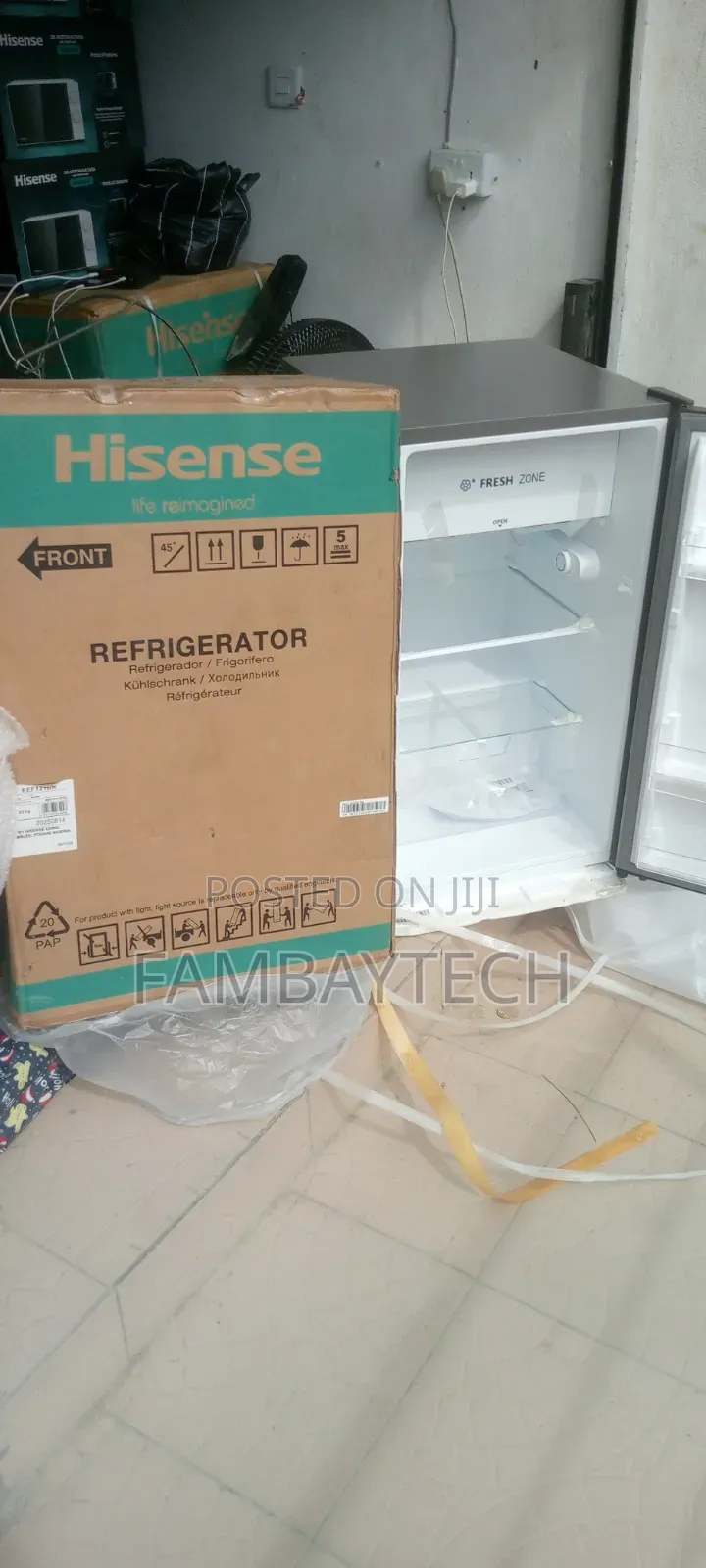 Hisense Ref 121 Single Door Fridge – Sleek Durable