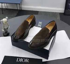New Christian Dior Patent Leather Mix Loafer