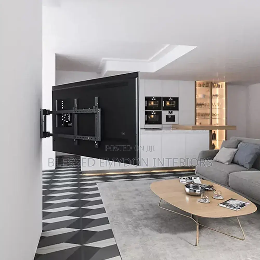 Panning Motorized Tv Wall Mount With Remote Controller