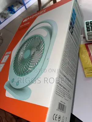 Kamisafe Rechargeable Table Fan With Led Light