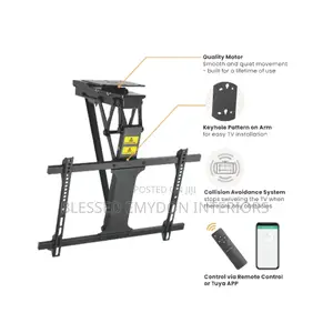 Large Smart Swivelling Flip Down Tv Ceiling Mount for Cement
