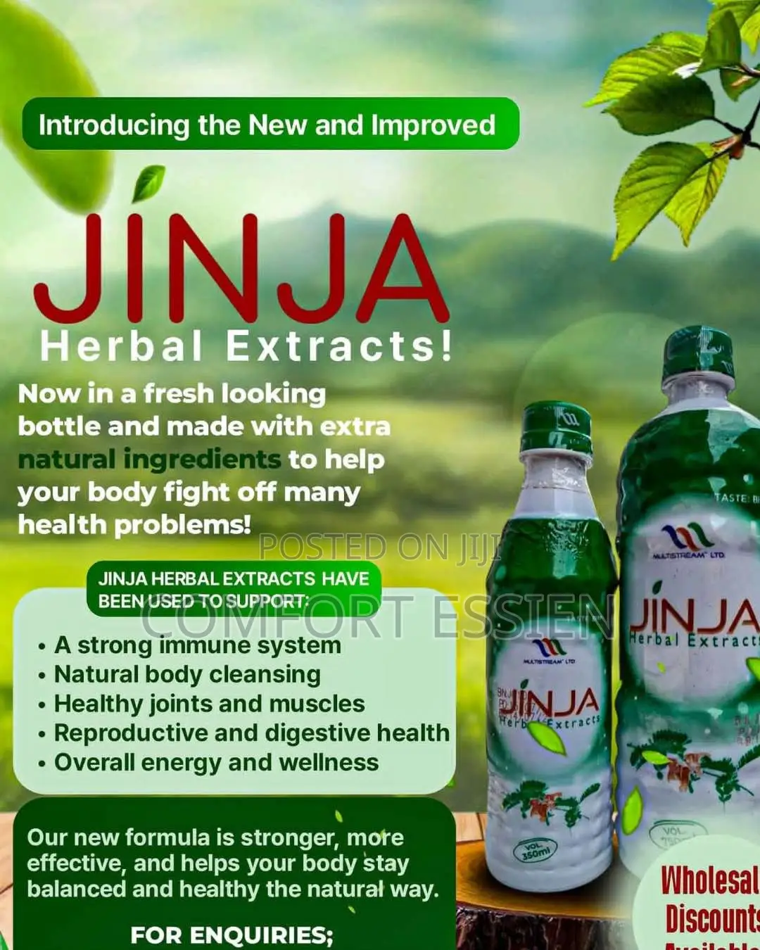 Jinja Herbs Remedy, Quick Solutions to Internal Illness