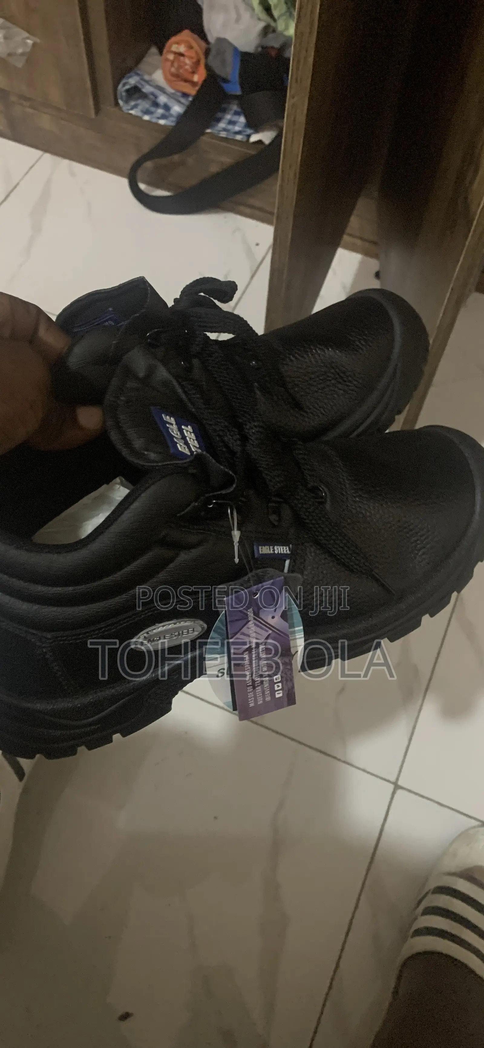 Black Leather Safety Boot (Hse, Isps, Etc Grade Standard)