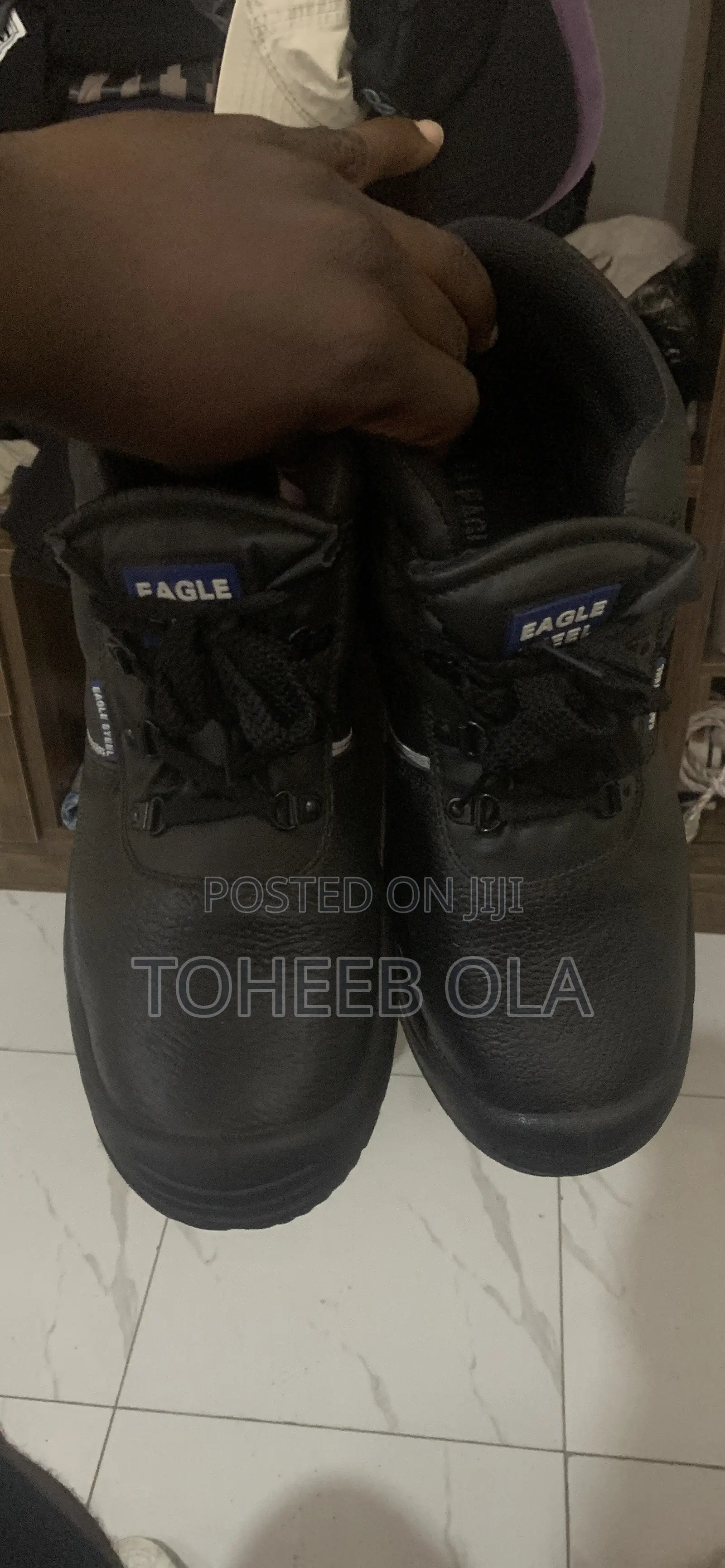 Black Leather Safety Boot (Hse, Isps, Etc Grade Standard)