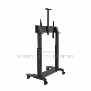 Heavy Duty Motorised Height Adjustable Tv Cart