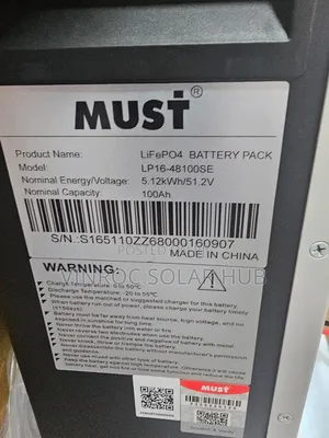 5kwh 48v Must Lithium Battery